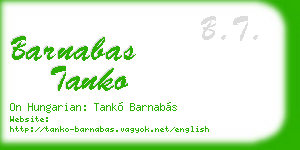 barnabas tanko business card